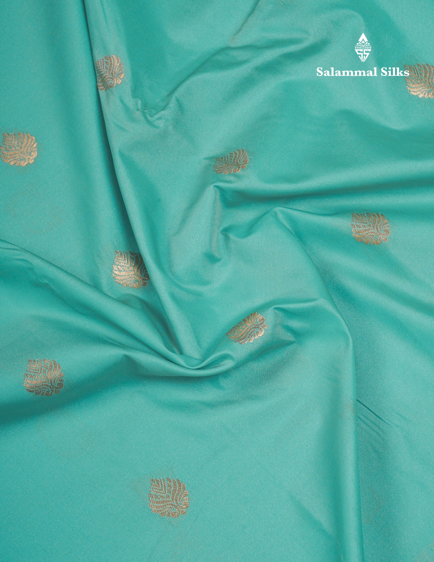 Beautiful Sapphire Green Semi Silk Saree With Contrast Bottle Green Small Border