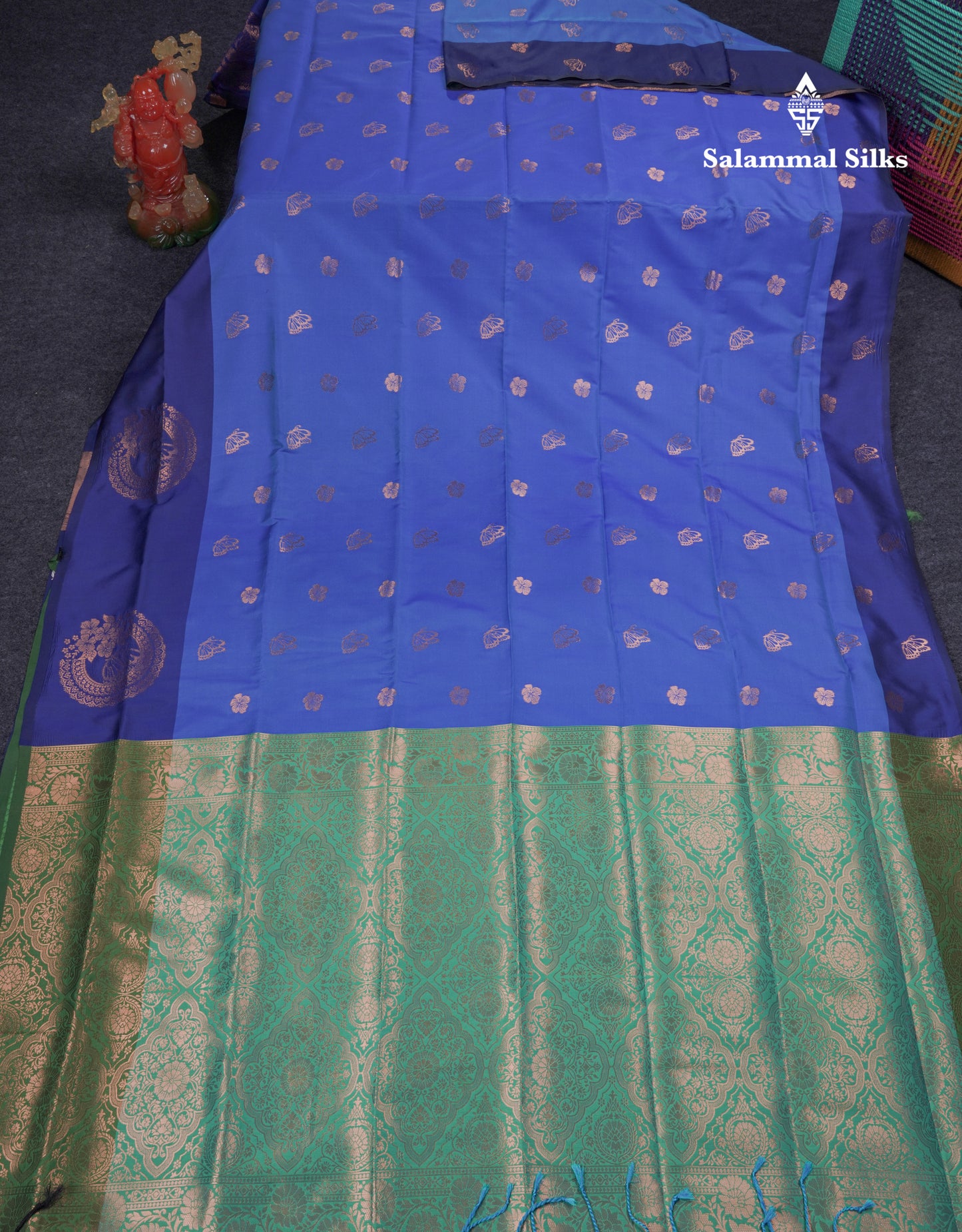 Beautiful Dark Purple Butterfly Design Semi Soft Silk Saree With Contrast Dark Magenta Fancy Border