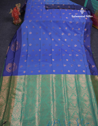 Beautiful Dark Purple Butterfly Design Semi Soft Silk Saree With Contrast Dark Magenta Fancy Border