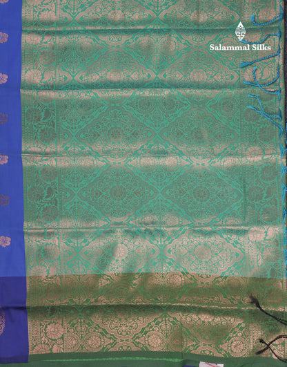 Beautiful Dark Purple Butterfly Design Semi Soft Silk Saree With Contrast Dark Magenta Fancy Border