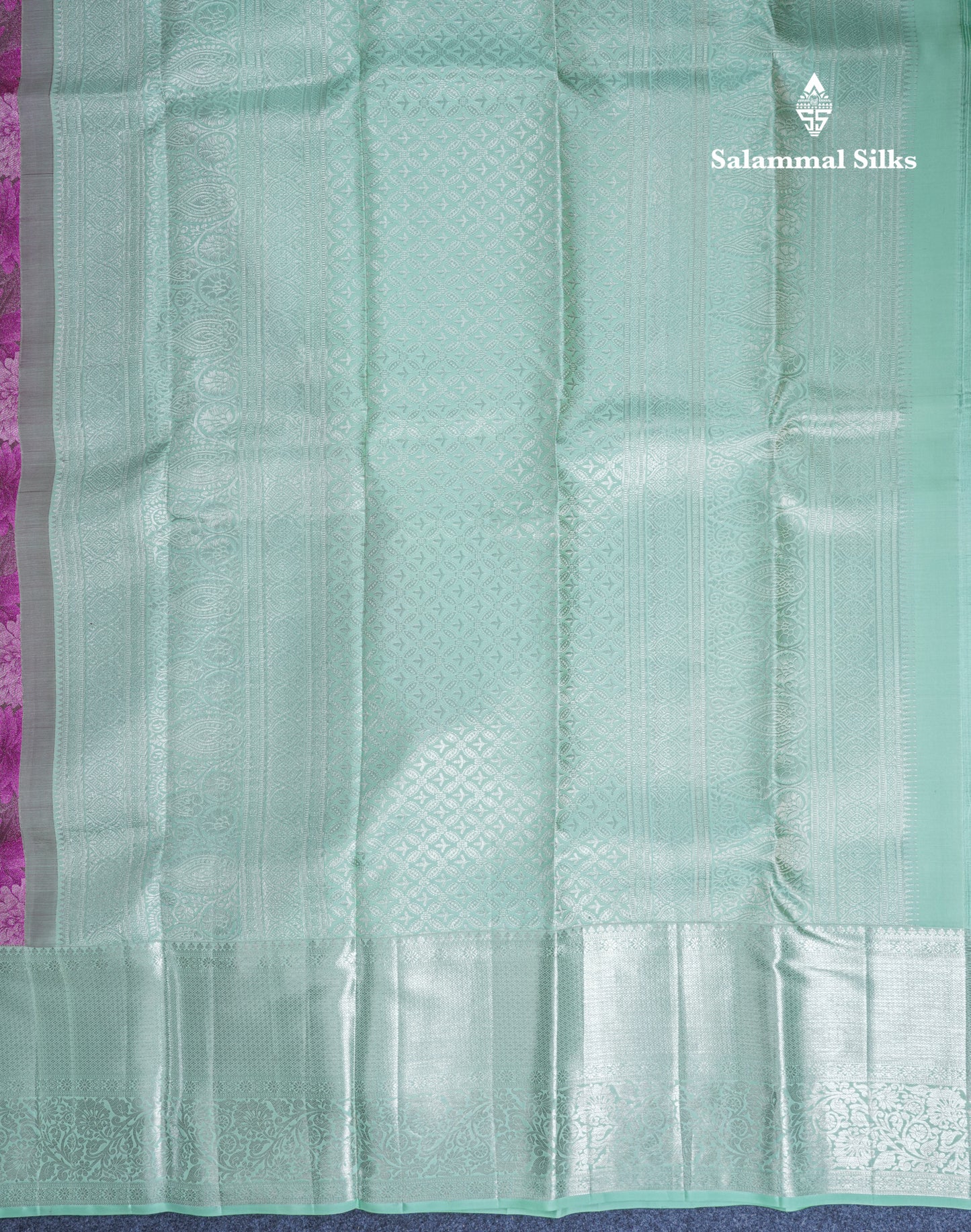 Pinkish Brown Colour Pure Kanjivaram Fancy Silk Saree with Rexona Green Border