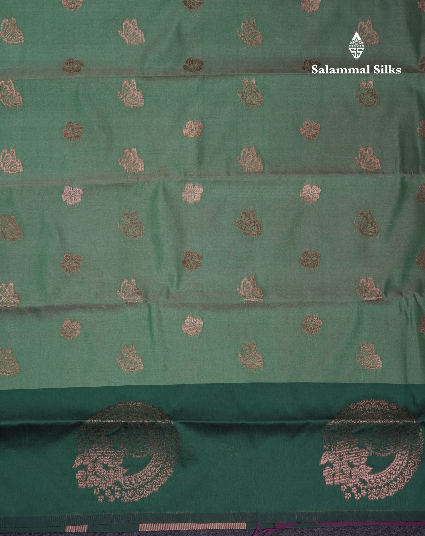 Beautiful Dark Purple Butterfly Design Semi Soft Silk Saree With Contrast Dark Magenta Fancy Border