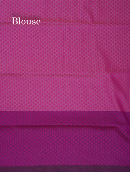 Beautiful Dark Purple Butterfly Design Semi Soft Silk Saree With Contrast Dark Magenta Fancy Border