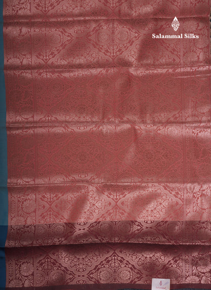 Beautiful Dark Purple Butterfly Design Semi Soft Silk Saree With Contrast Dark Magenta Fancy Border