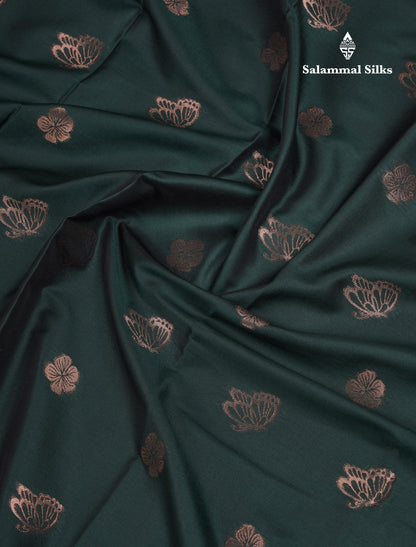 Beautiful Dark Purple Butterfly Design Semi Soft Silk Saree With Contrast Dark Magenta Fancy Border
