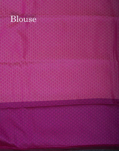 Beautiful Dark Purple Butterfly Design Semi Soft Silk Saree With Contrast Dark Magenta Fancy Border