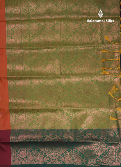 Beautiful Dark Purple Butterfly Design Semi Soft Silk Saree With Contrast Dark Magenta Fancy Border