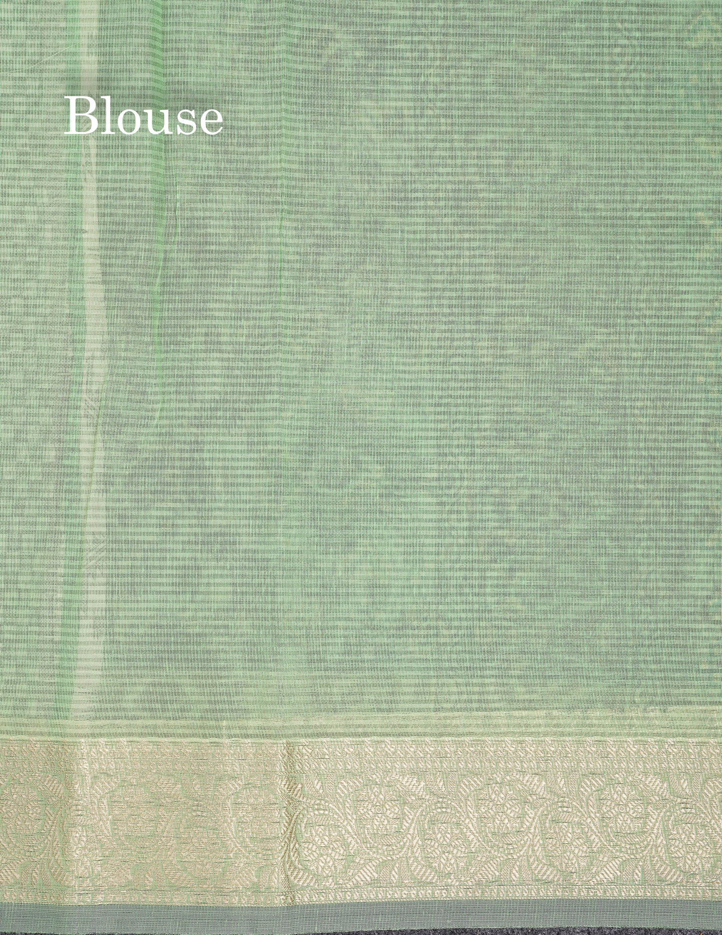 Beautiful Light Elachi Green Kota Cotton Fancy Saree With Fancy Border