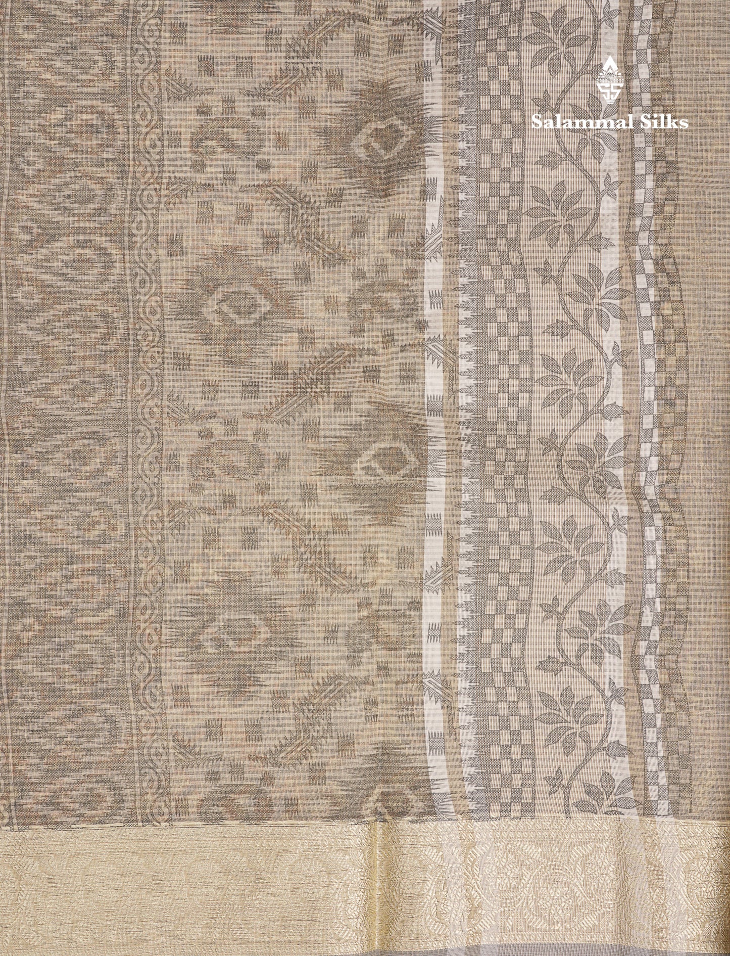 Beautiful Light Elachi Green Kota Cotton Fancy Saree With Fancy Border