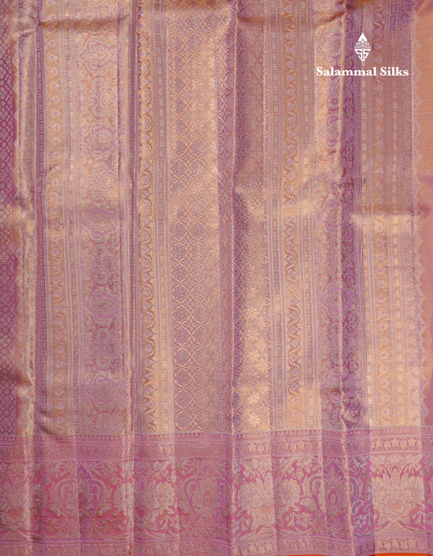 Beautiful Baby Pink Tissue Bridal Pure Kanjivaram Silk Saree With Contrast Light Pink Fancy Border