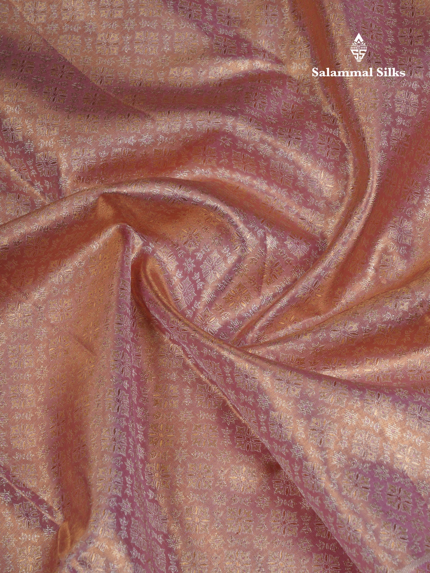 Beautiful Baby Pink Tissue Bridal Pure Kanjivaram Silk Saree With Contrast Light Pink Fancy Border