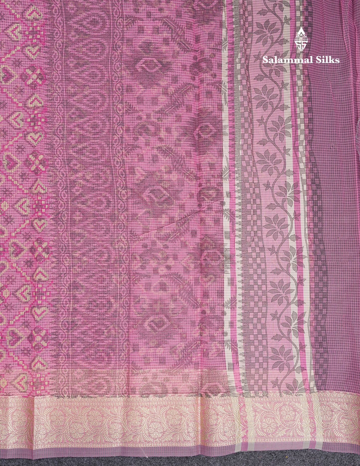 Beautiful Light Elachi Green Kota Cotton Fancy Saree With Fancy Border