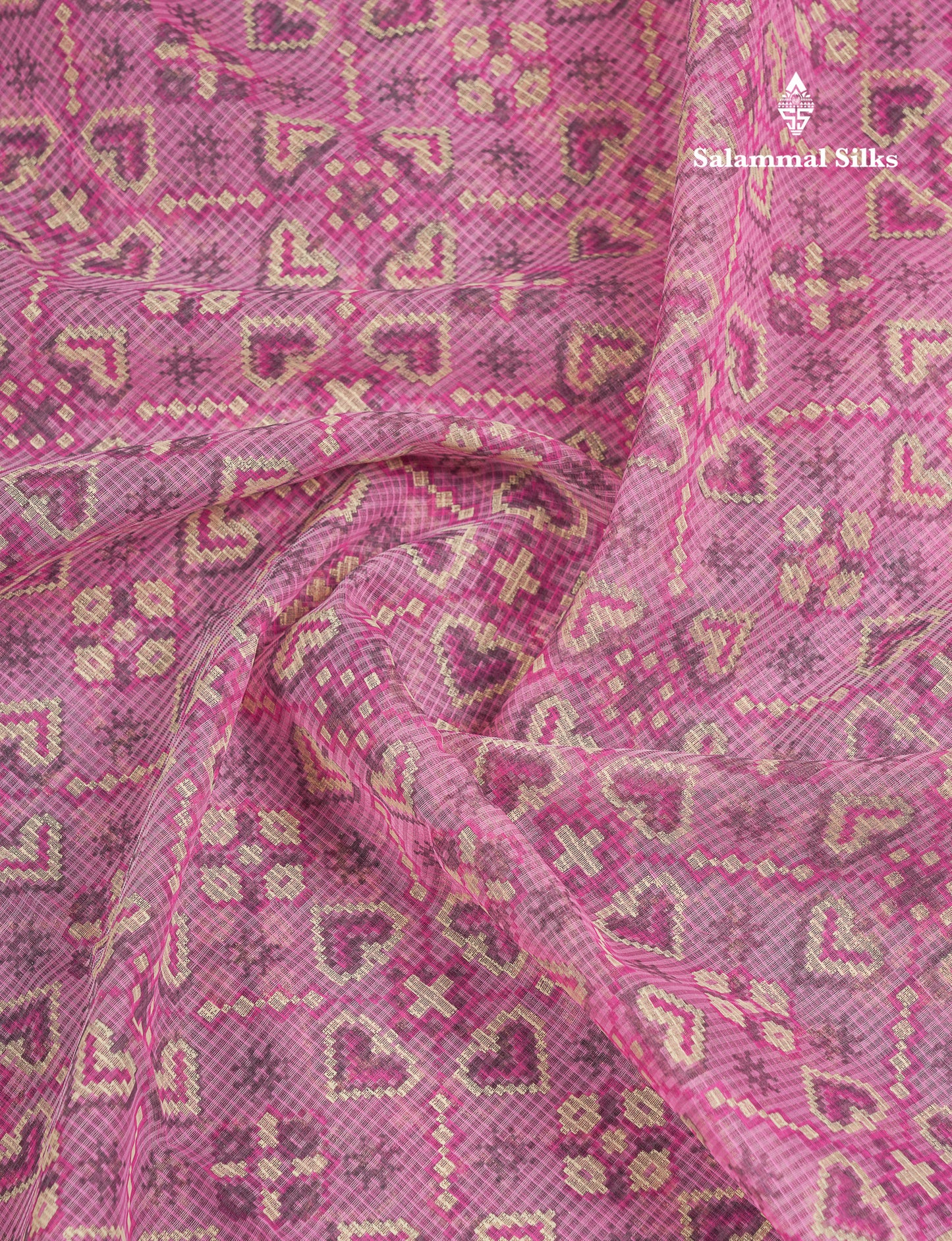 Beautiful Light Elachi Green Kota Cotton Fancy Saree With Fancy Border