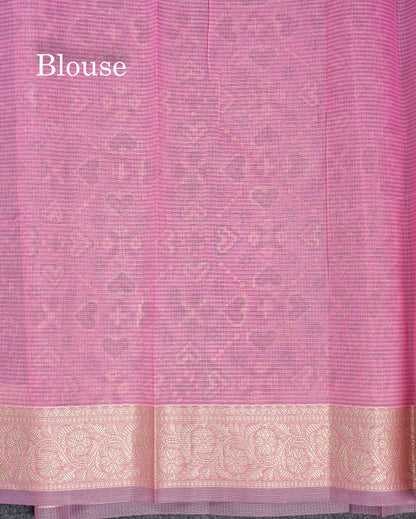 Beautiful Light Elachi Green Kota Cotton Fancy Saree With Fancy Border