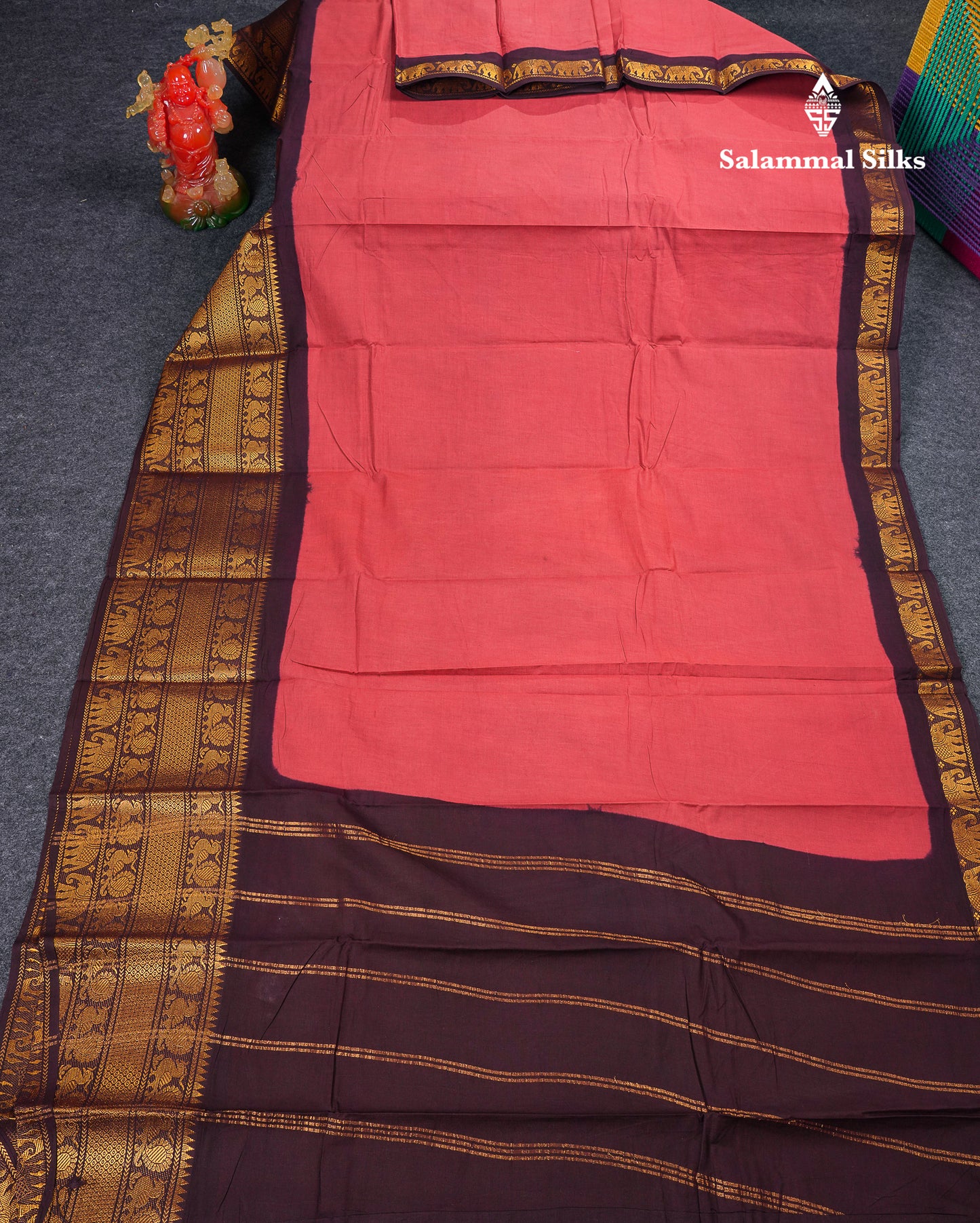 Beautiful Half White Plain Sungudi Cotton Saree With Contrast Bottle Green Traditional Long Border
