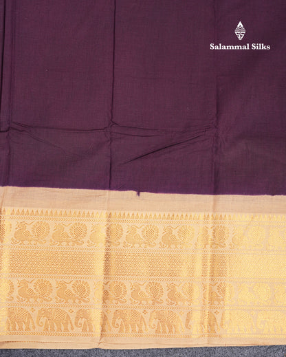 Beautiful Half White Plain Sungudi Cotton Saree With Contrast Bottle Green Traditional Long Border