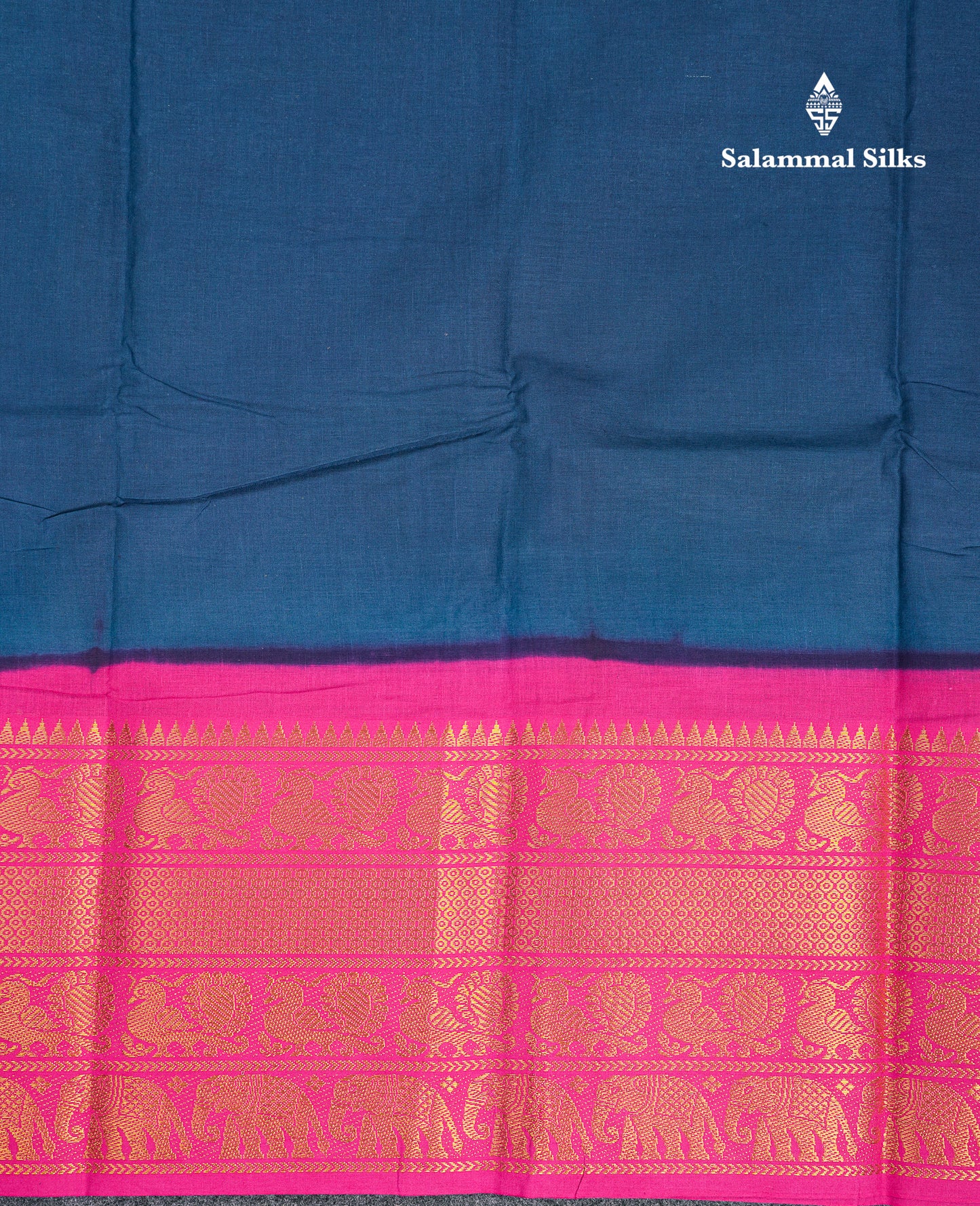 Beautiful Half White Plain Sungudi Cotton Saree With Contrast Bottle Green Traditional Long Border