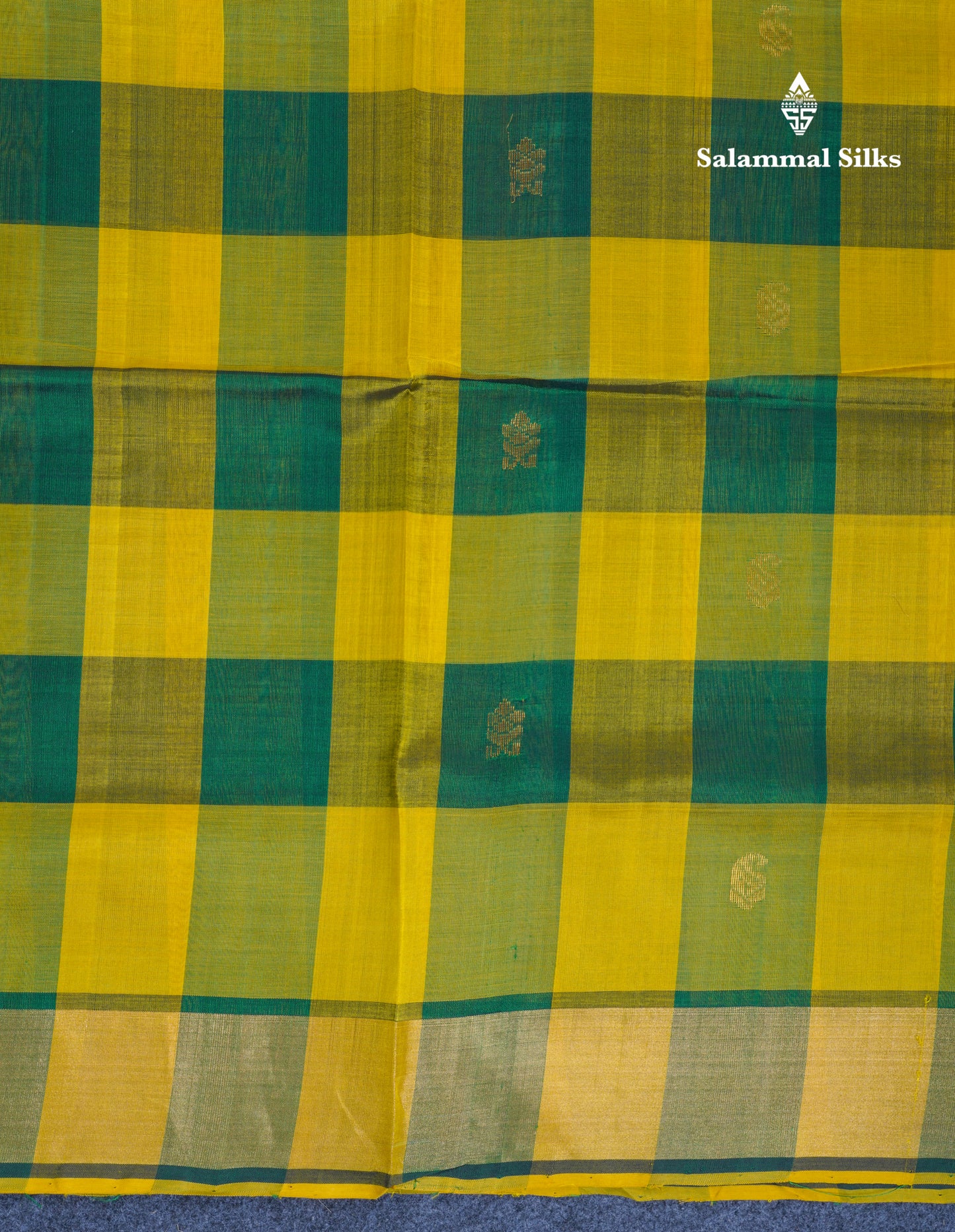 Beautiful Paalum Pazham Checks Handloom Pure Silk Cotton Saree With Contrast Pink Blouse