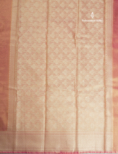 Blue Shade Plain Tissue Saree With Fancy Border
