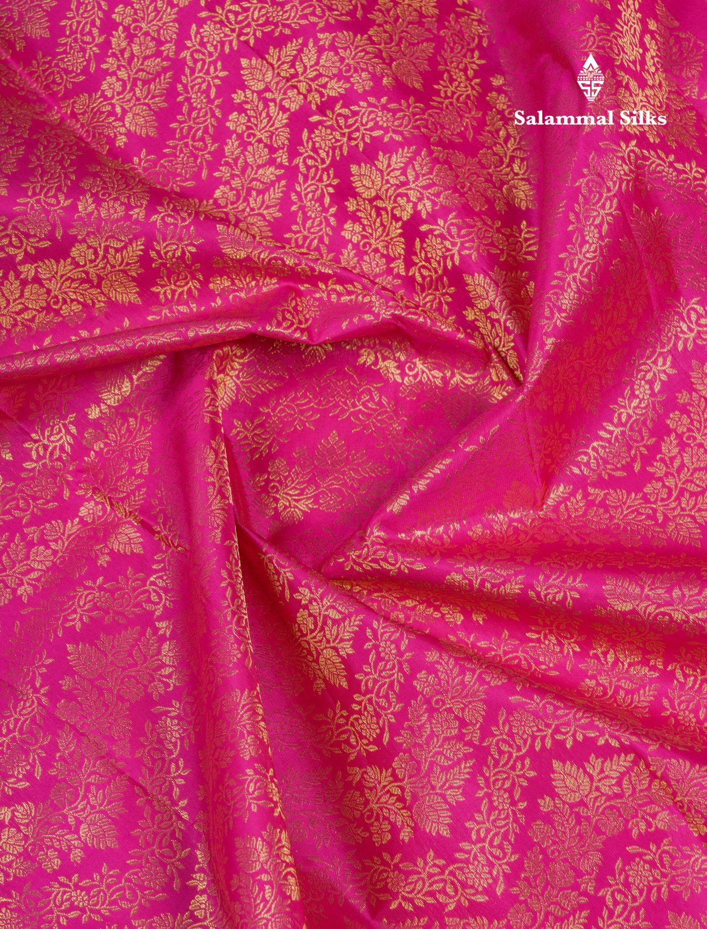Beautiful Magenta Pink Bridal Pure Kanjivaram Silk Saree With Traditional Evening Morning Border