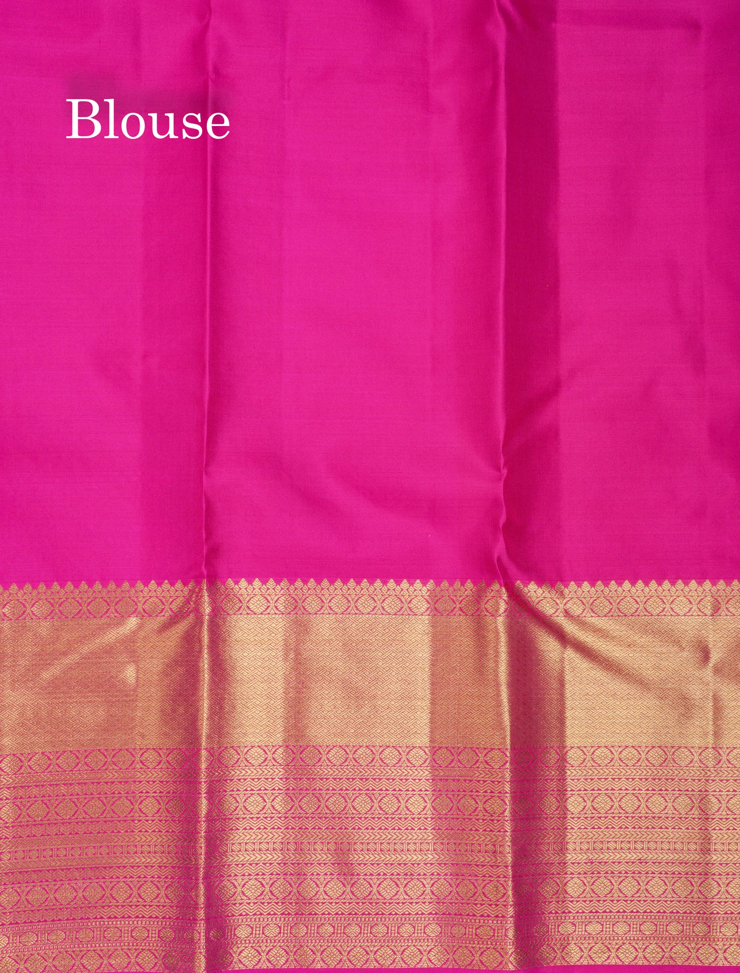 Beautiful Magenta Pink Bridal Pure Kanjivaram Silk Saree With Traditional Evening Morning Border