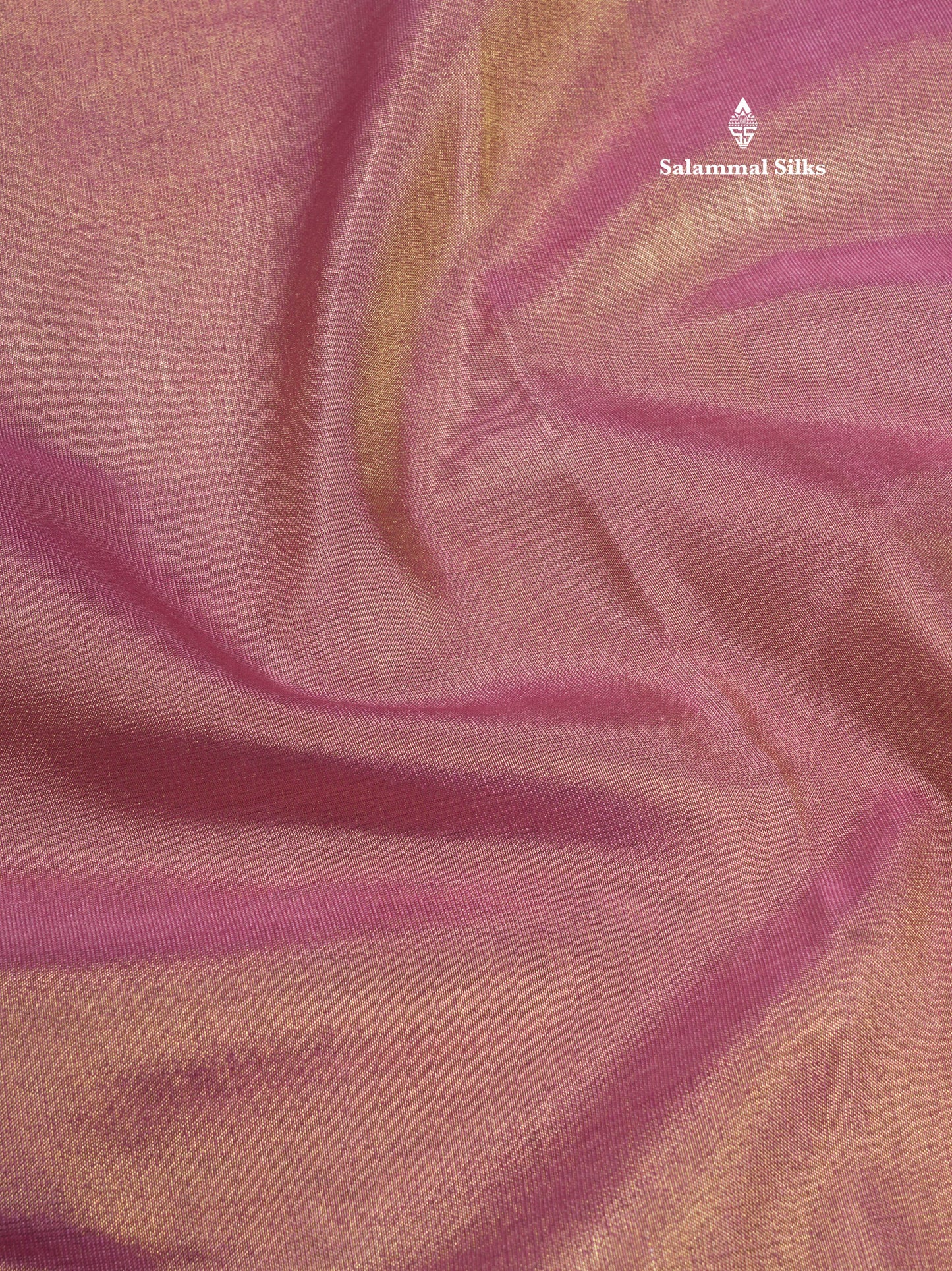 Parrot Green Plain Tissue Saree With Fancy Silver Border