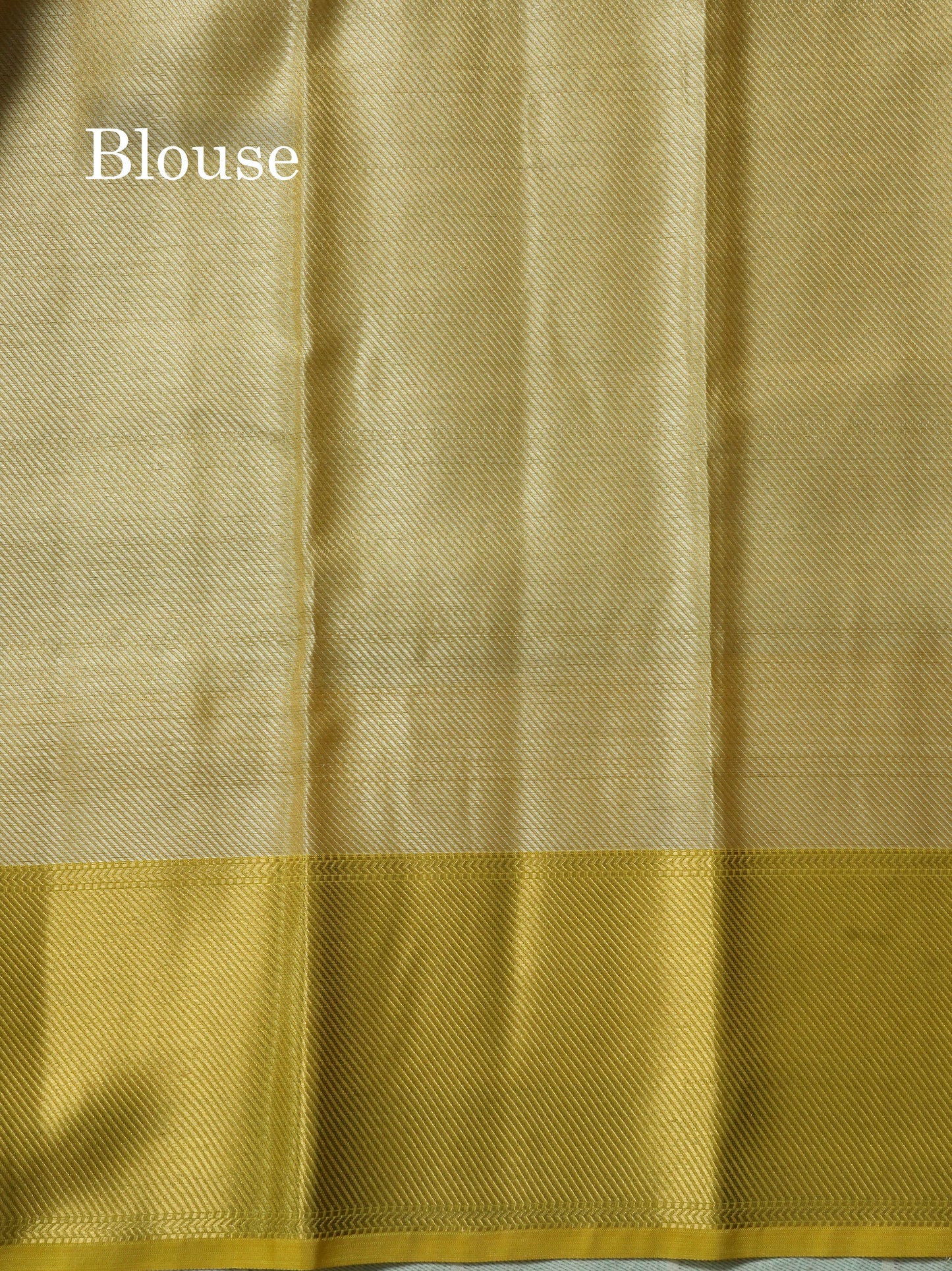 Gold Colour Tissue Silk Mix Saree With Contrast Golden Yellow Border