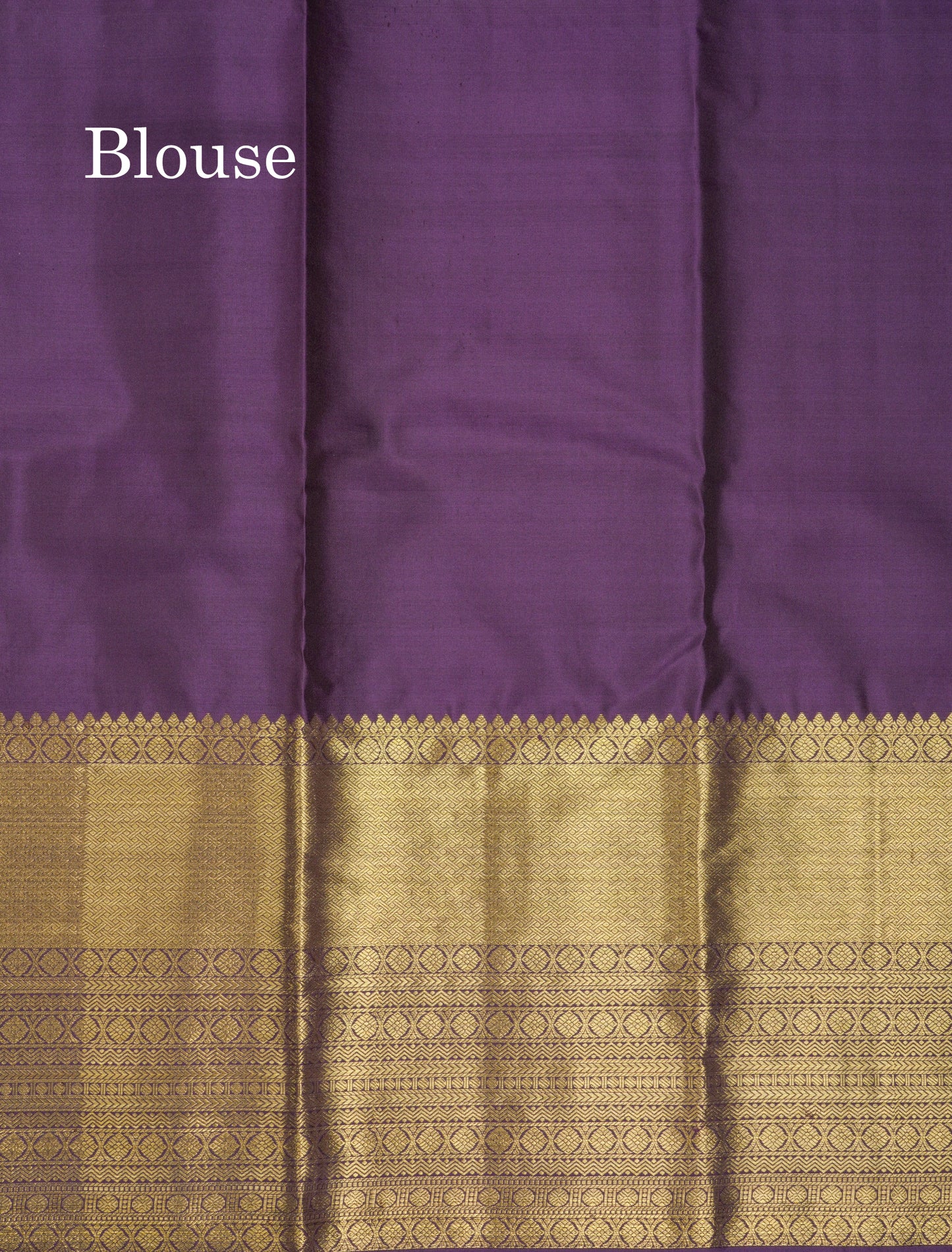 Beautiful Dark Violet Pure Kanjivaram Silk Saree With Traditional Evening Morning Border