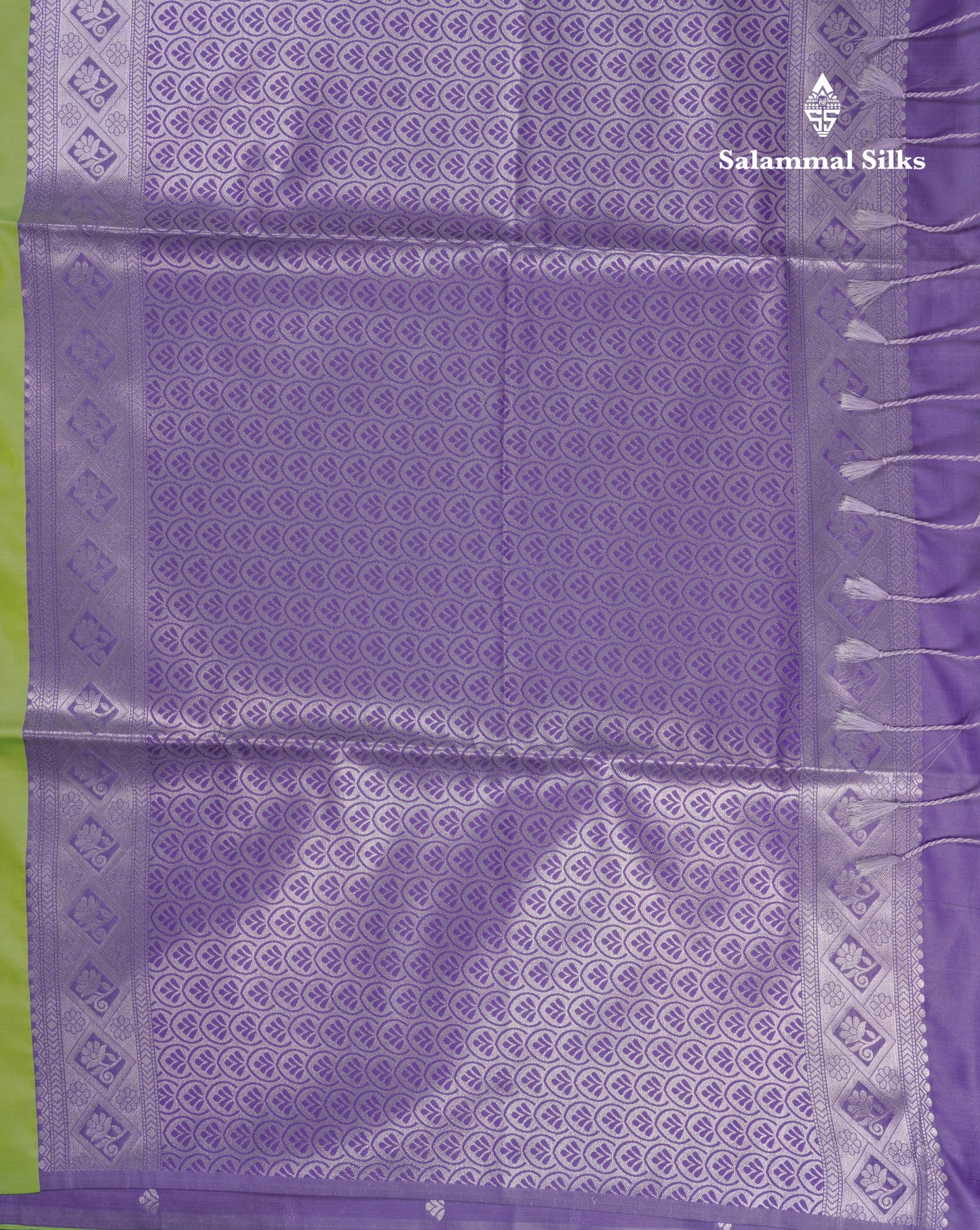 Beautiful Parrot Green Semi Soft Silk Saree With Contrast Lavender Blouse