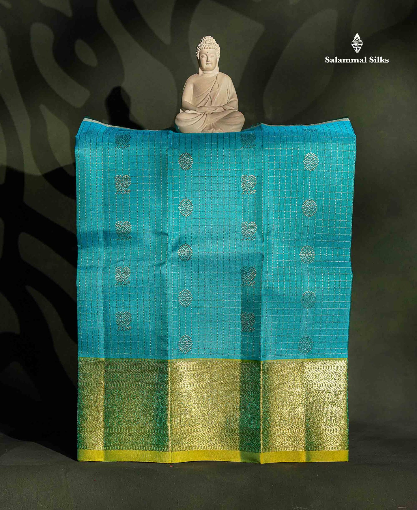 Pure Silk Pattu Pavadai - Ramar Blue Colour | 0-2 Years