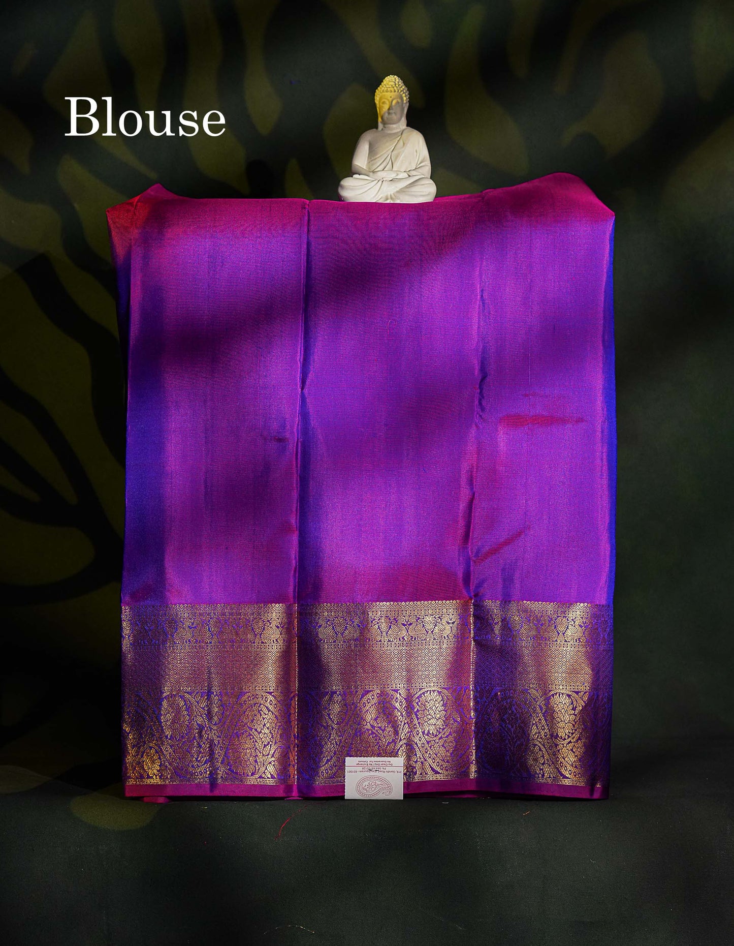 Pure Silk Pattu Pavadai - Dual Tone Peacock Blue Colour With Purple Border | 3-4 Years