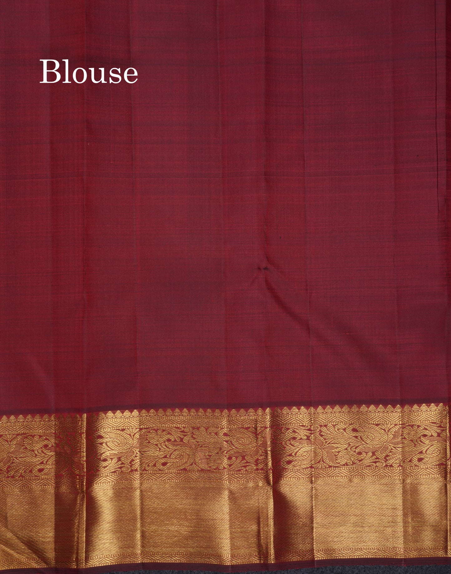 Beautiful Dark Maroon Menakari Work Bridal Pure Kanjivaram Silk Saree With Traditional Border