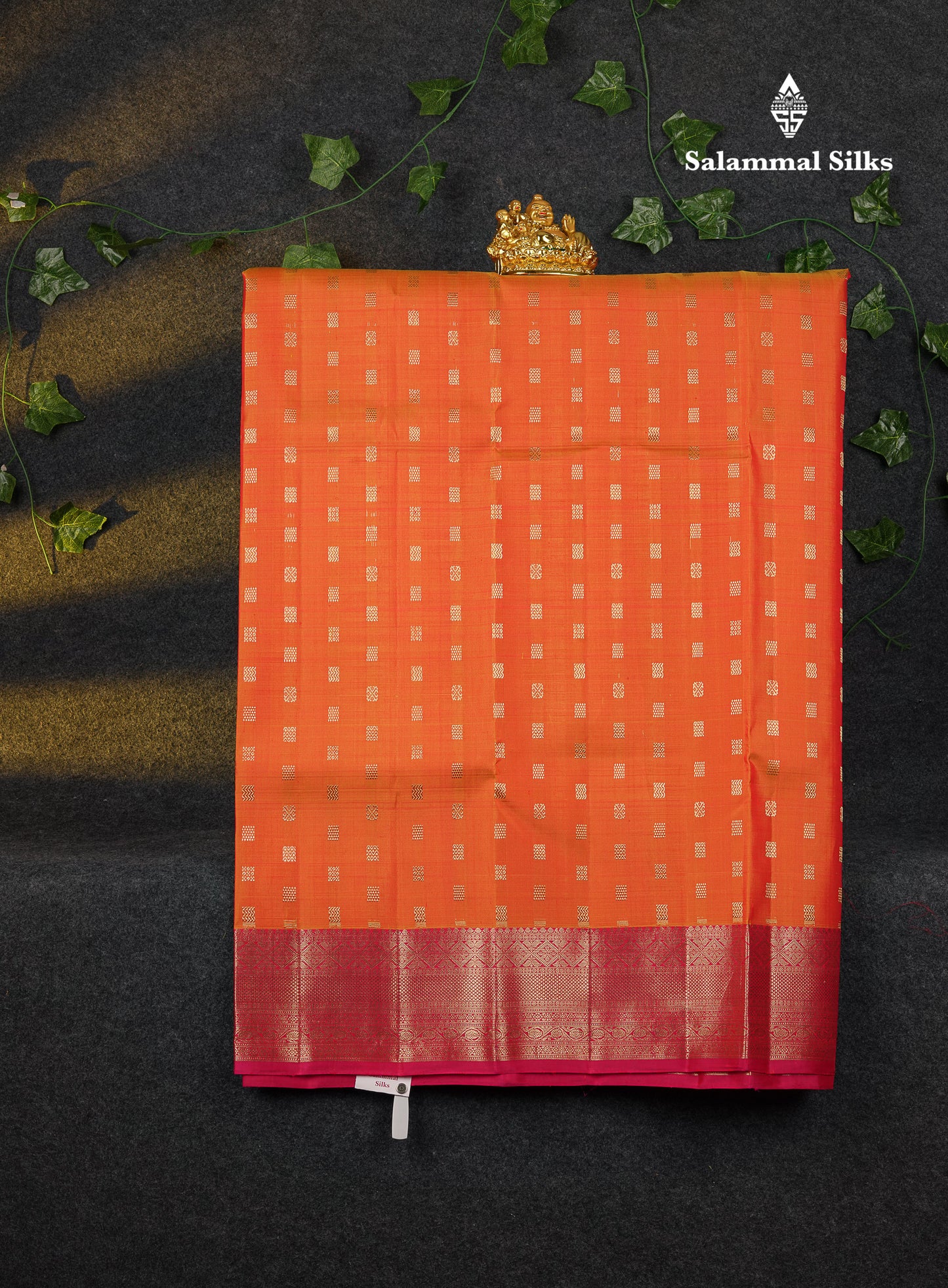 Beautiful Pure Silk Pattu Pavadai (Light Pink) With Contrast Light Peach Blouse 45"