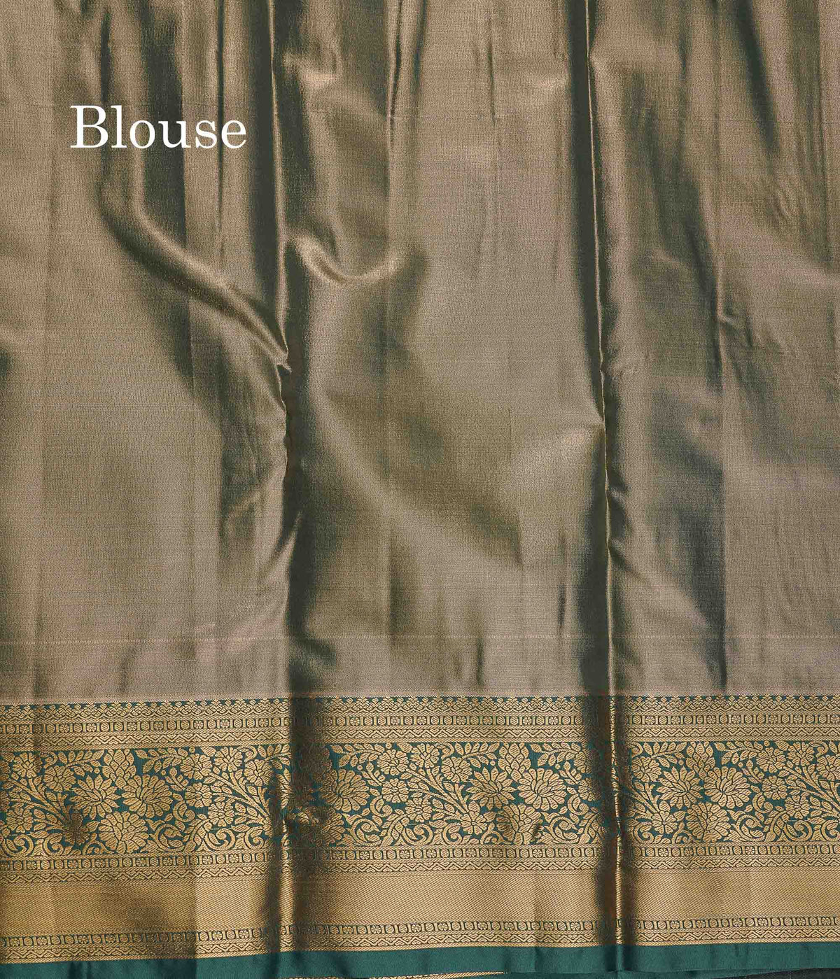 Tissue Bridal Semi Silk Saree - Light Lavender Colour Body With Contrast Bottle Green Border