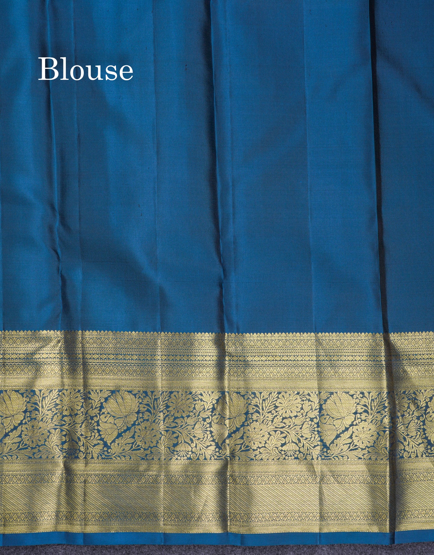 Beautiful Olive Mustard Yellow Bridal Pure Kanjivaram Silk Saree With Contrast Peacock Blue Evening Morning Border
