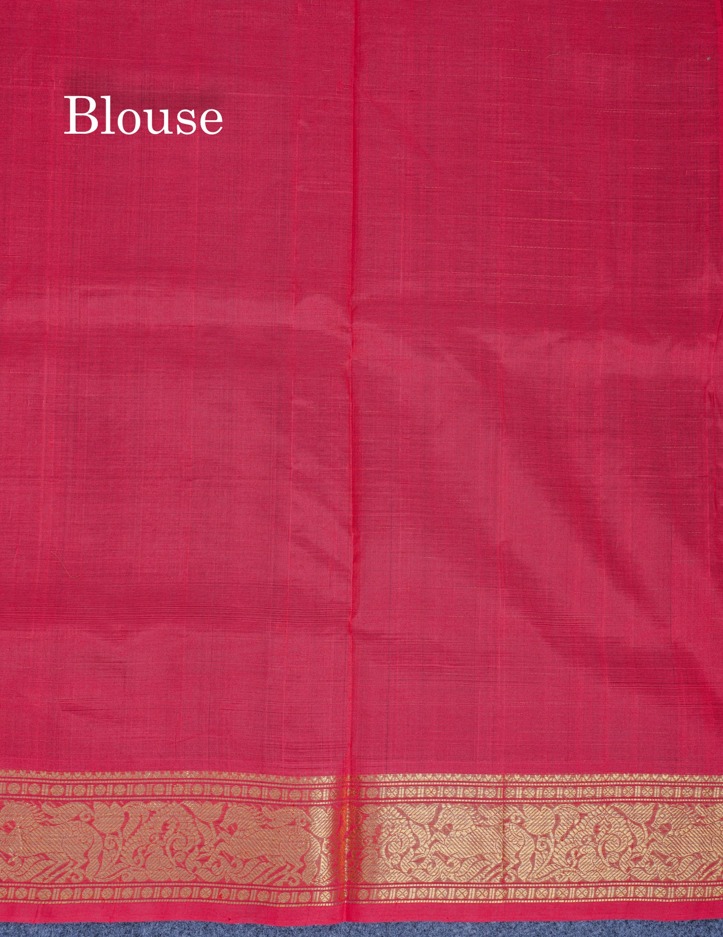 Dark Brown Lakshadeepam Pure Silk Cotton Saree With Contrast Chilly Red Blouse