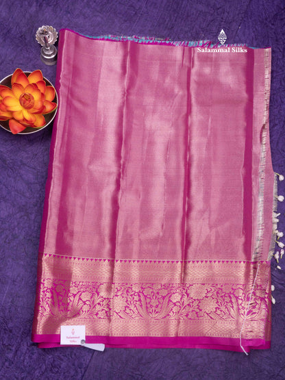 Semi Silk Pattu Pavadai (Rexona Green) with Pink colour Blouse 27"