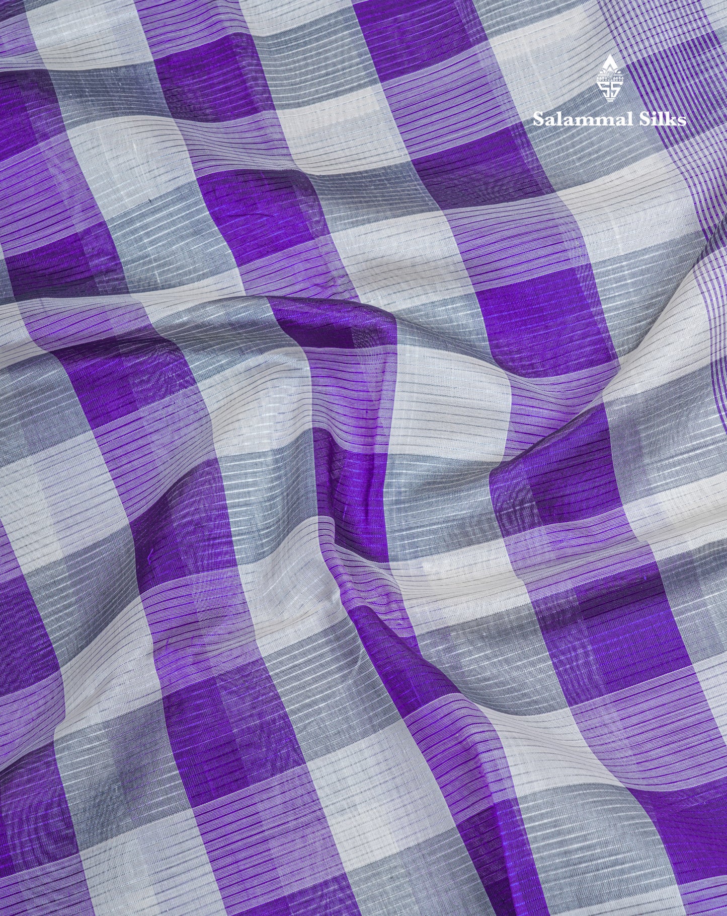 Beautiful Paalum Pazham Checks Handloom Pure Silk Cotton Saree With Contrast Half White Blouse