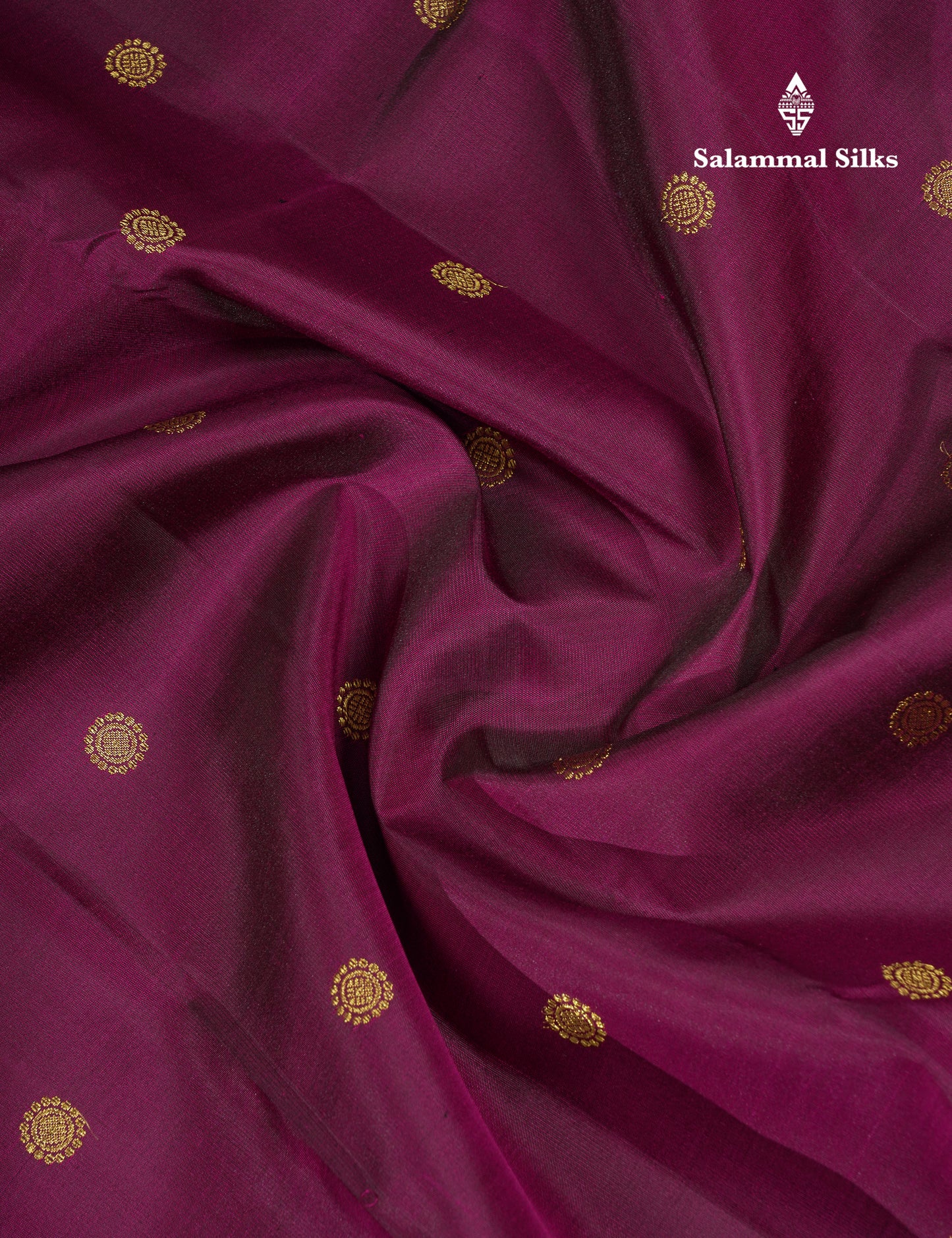 Beautiful Magenta Pure Kanjivaram Silk Saree With Fancy Border