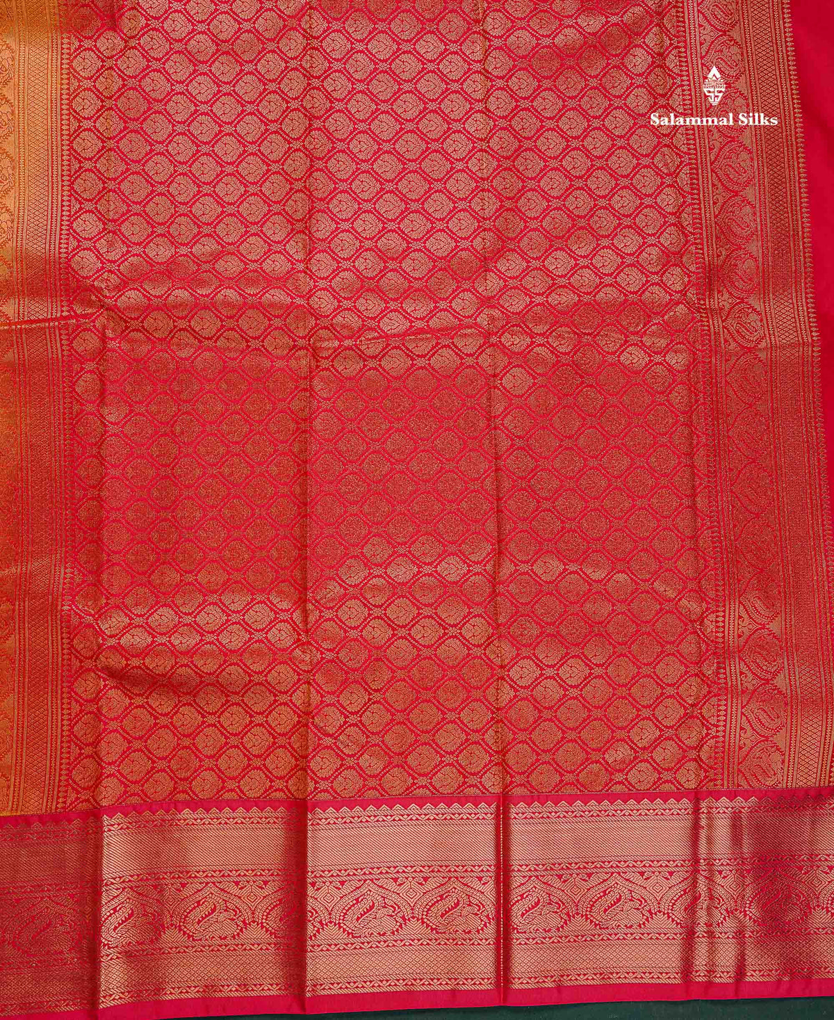 Semi Silk Saree - Mustard Yellow Colour Body With Contrast Red Border