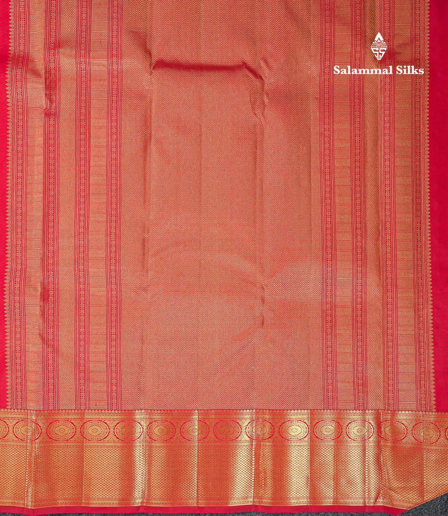 Beautiful Redish Maroon Bridal Pure Kanjivaram Silk Saree With Traditional Border