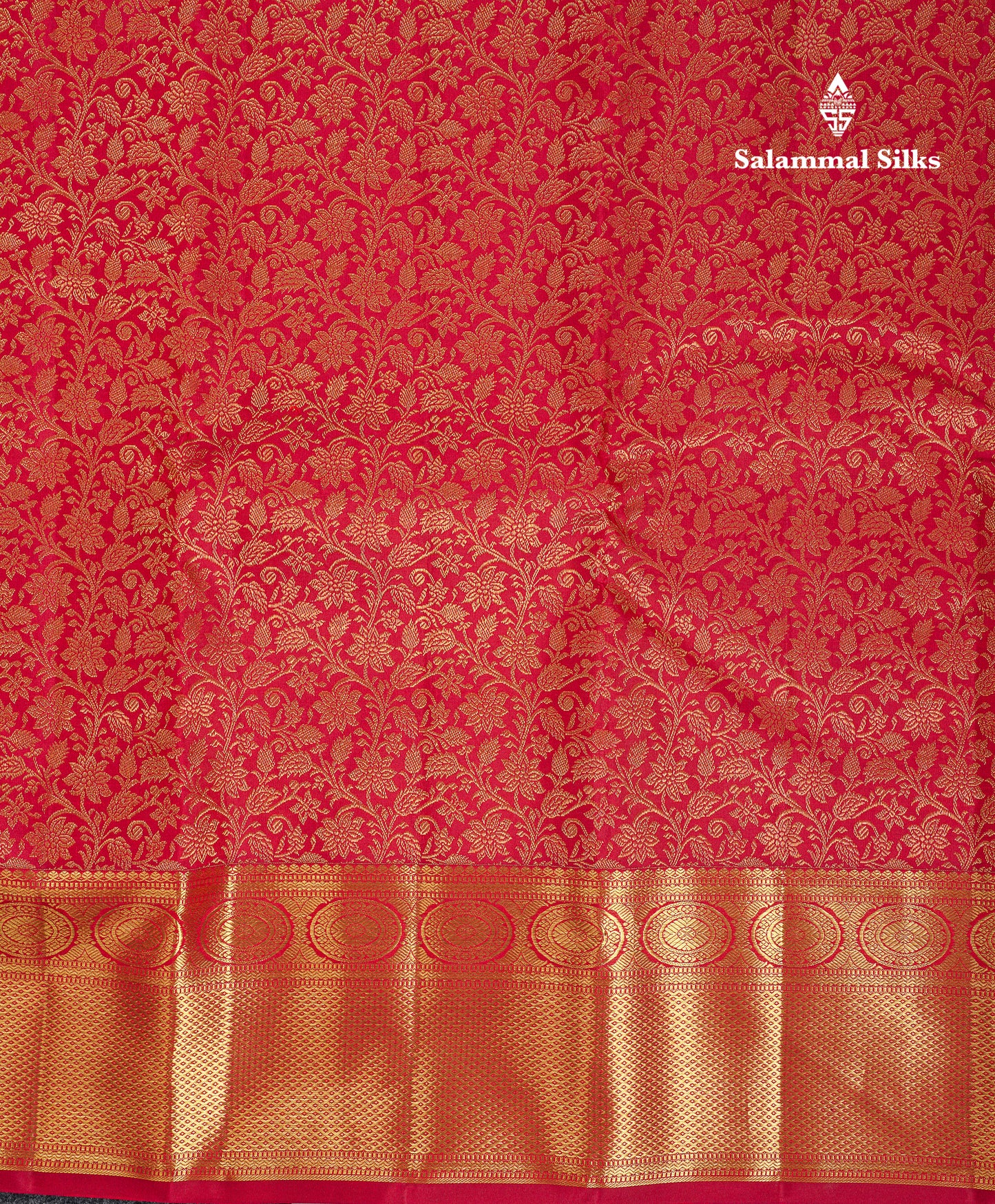 Beautiful Redish Maroon Bridal Pure Kanjivaram Silk Saree With Traditional Border