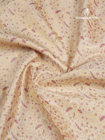 Beautiful Half White Menakari Work Bridal Pure Kanjivaram Silk Saree With Contrast Dark Maroon Traditional Evening Morning Border
