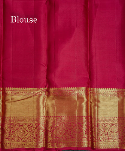 Beautiful Half White Menakari Work Bridal Pure Kanjivaram Silk Saree With Contrast Dark Maroon Traditional Evening Morning Border
