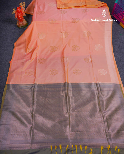Beautiful Dark Purple Semi Soft Silk Saree With Fancy Border