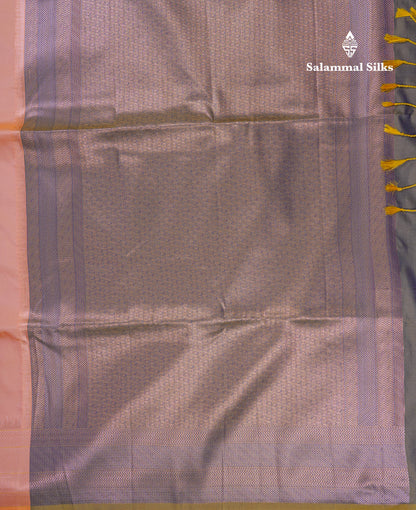 Beautiful Dark Purple Semi Soft Silk Saree With Fancy Border