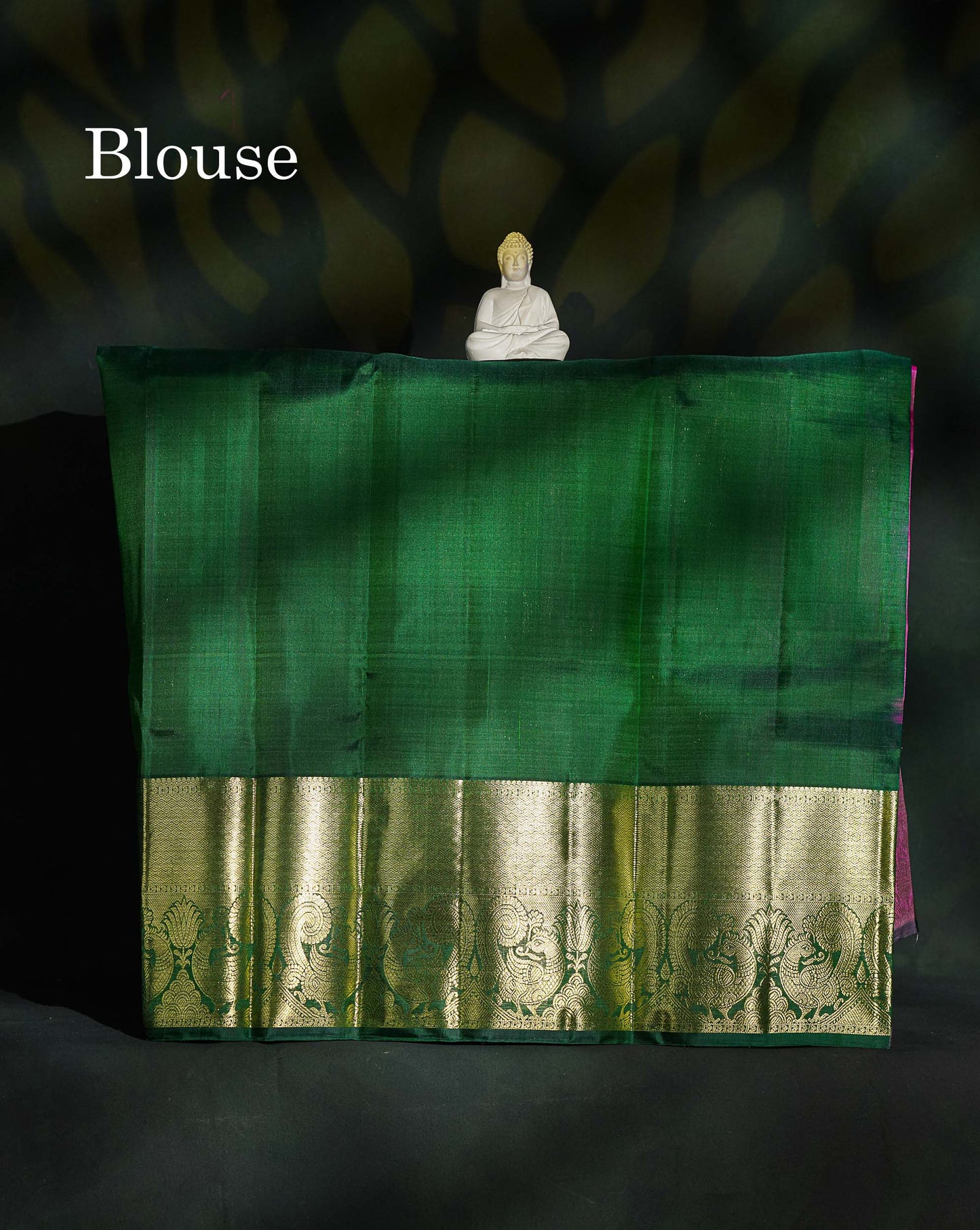 Pure Silk Pattu Pavadai - Light Pink Checks With Butta & Bottle Green Blouse | 9+ Years