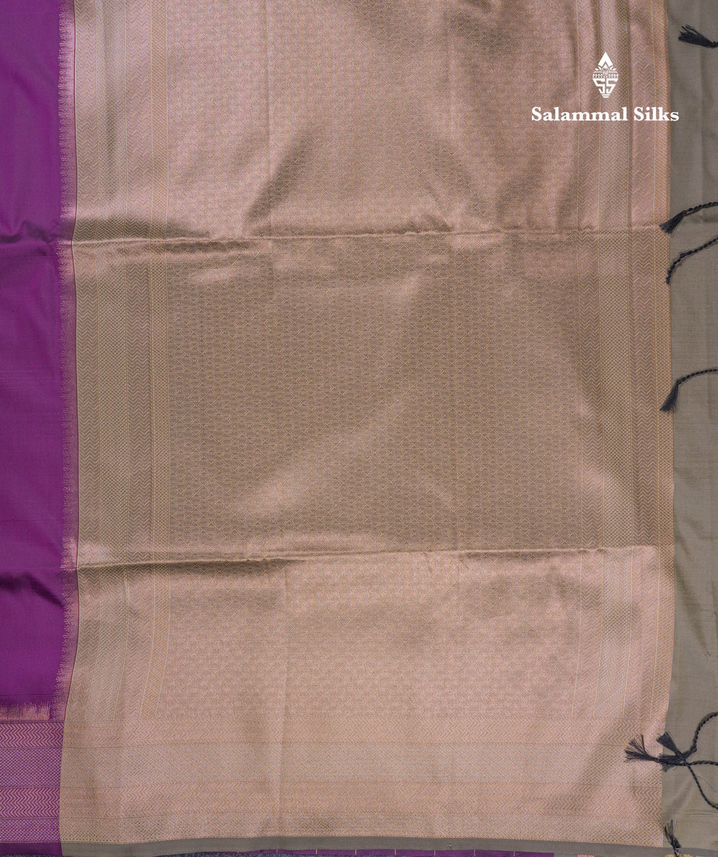 Beautiful Dark Purple Semi Soft Silk Saree With Fancy Border