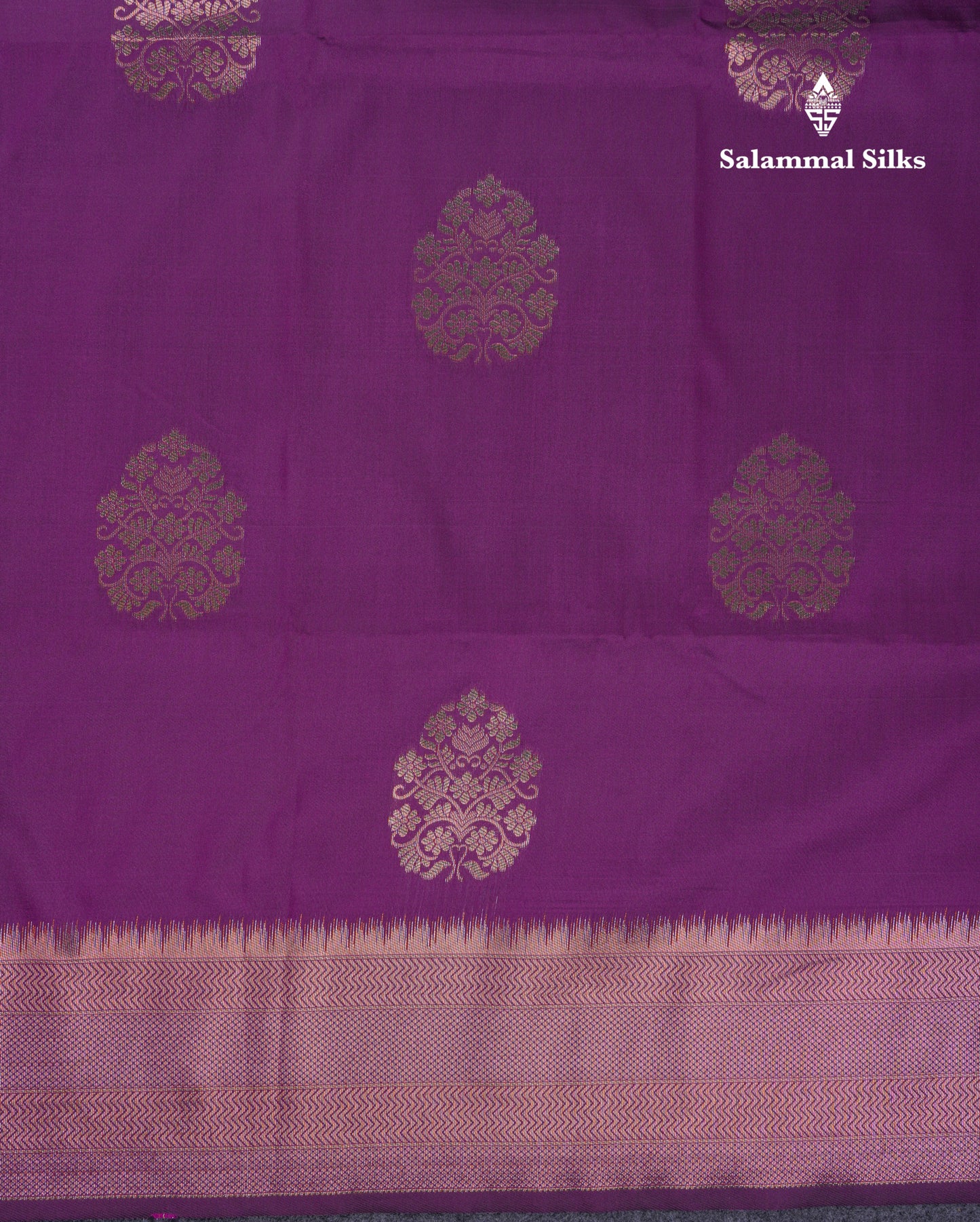 Beautiful Dark Purple Semi Soft Silk Saree With Fancy Border