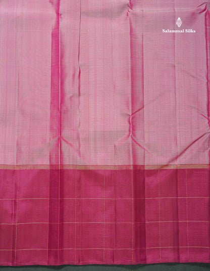 Pure Kanjivaram Silk Saree - Light Chocolate Brown Colour Body With Contrast Dark Brown Border